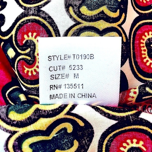 *NWT Beautiful Fuchsia Peplum Bow Blouse, Balloon Sleeves, Brand: WHY Sz M - Picture 7 of 8